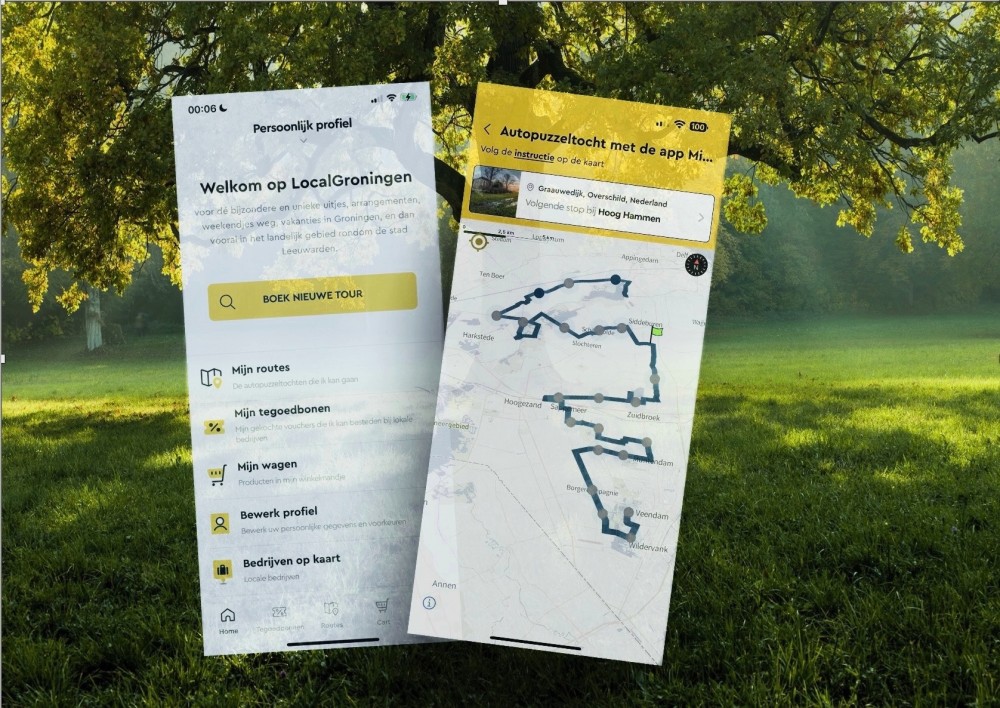 Wat biedt de route-app?